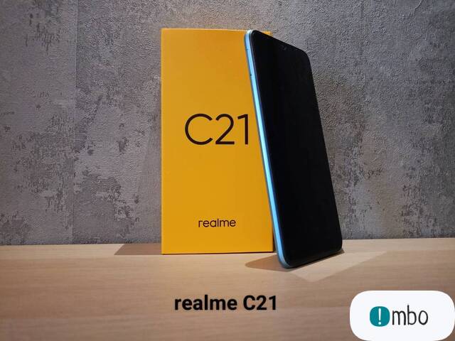 Realme C21 32GB Cross Blue Idealny stan Dual SIM Tanio Jak nowy OKAZJA - 1